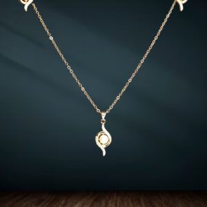 Stylish Gold-Plated Pendant Necklace with Matching Earrings Set for Women & Girls | Elegant Party & Daily Wear Jewellery